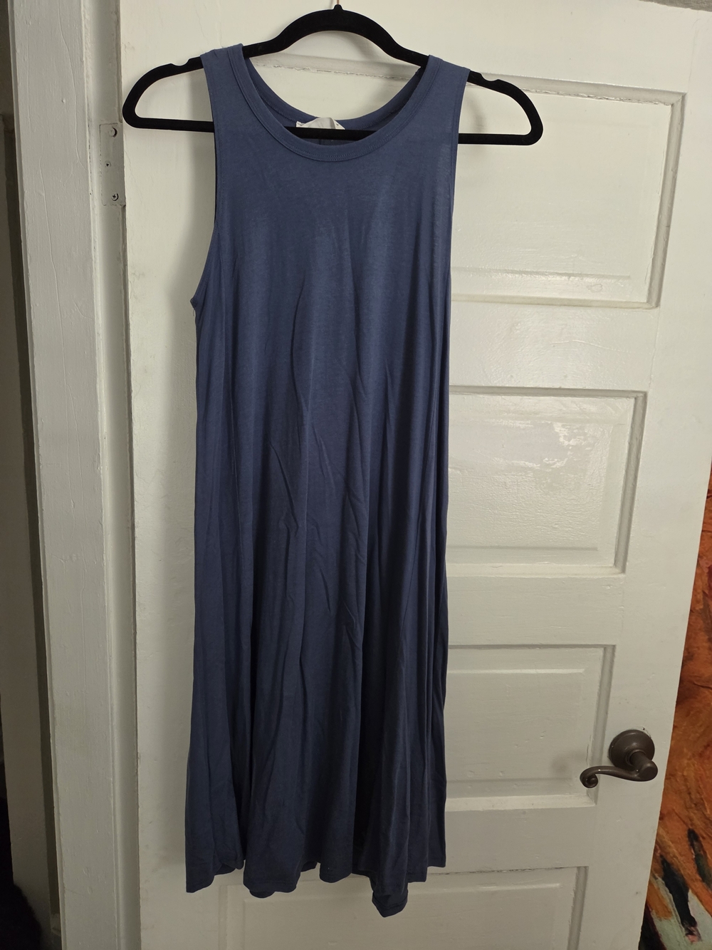 Carly Jean Los Angeles Sleeveless Midi Dress in Dusty Blue